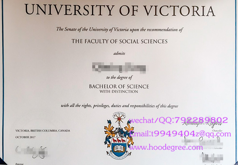 加拿大维多利亚大学毕业证University of Victoria degree certificate