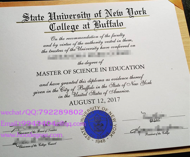 纽约州立大学布法罗分校毕业证the State University of New York at Buffalo degree certificate