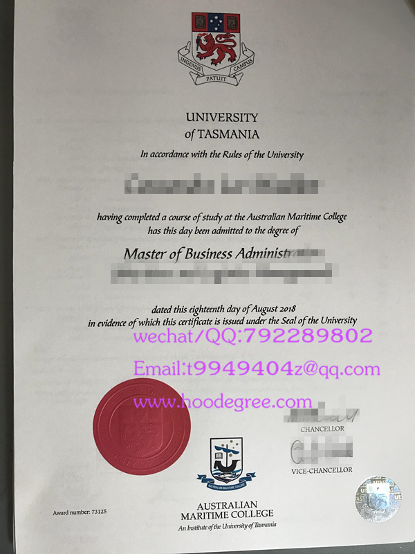 澳大利亚塔斯马尼亚大学毕业证University of Tasmania degree certificate
