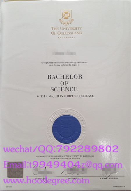 the university of queensland degree certificate