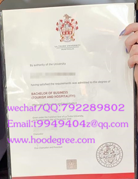 La Trobe University degree certificate