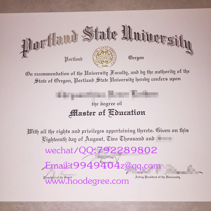 美国波特兰州立大学毕业证Portland State University（PSU）diploma