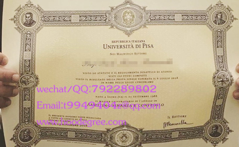 University of Pisa diploma意大利比萨大学毕业证书