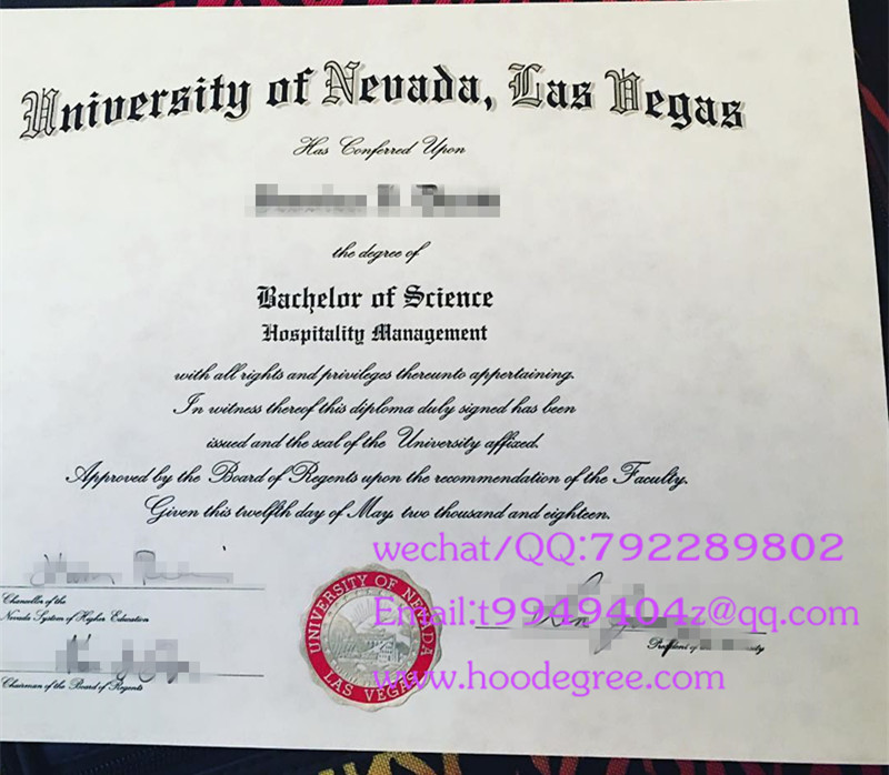 美国内华达大学拉斯维加斯分校毕业证university of nevada at las vegas diploma