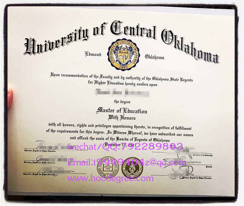 美国中央俄克拉荷马大学毕业证university of central oklahoma（OU） diploma