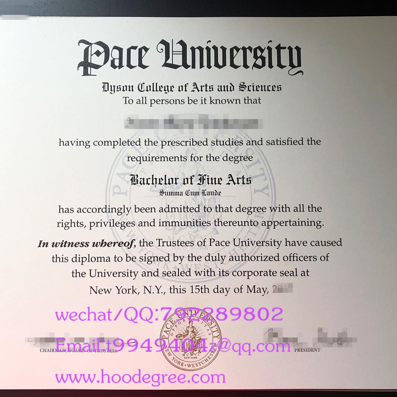 美国佩斯大学毕业证Pace University diploma