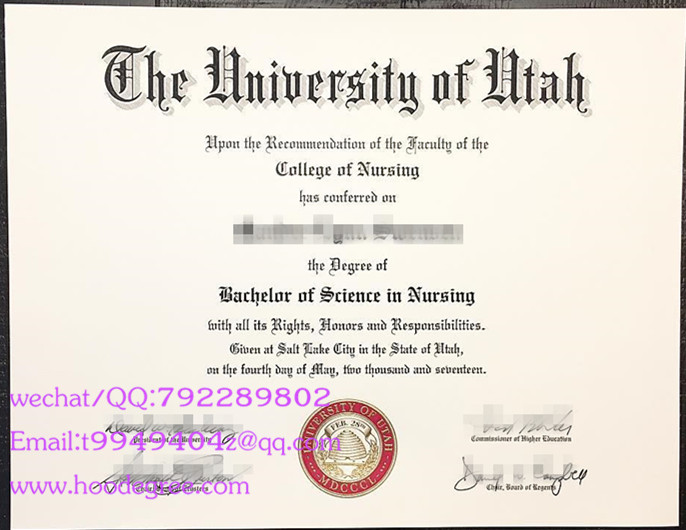 美国犹他大学毕业证The University of Utah degree certificate