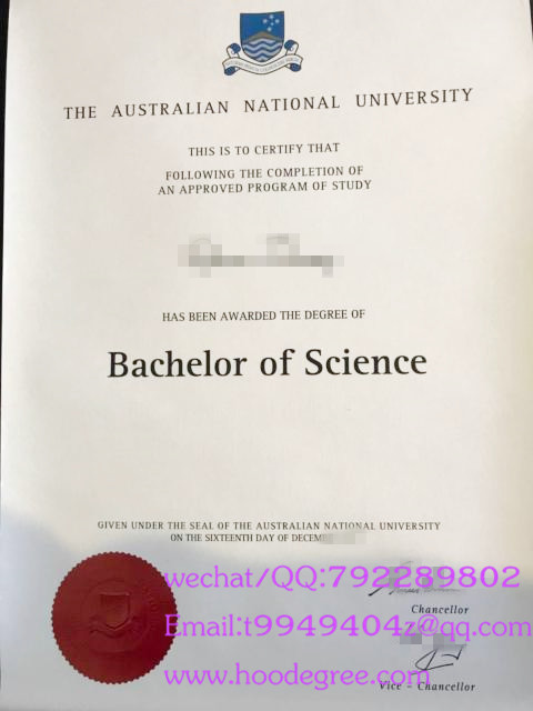 澳大利亚国立大学毕业证australlian national university degree certificate