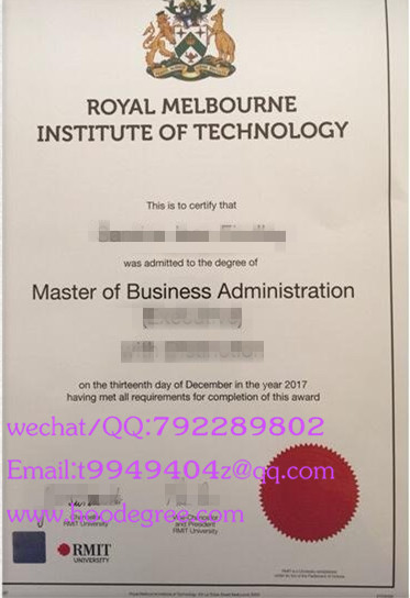 royal melbourne institute of technology degree certificate