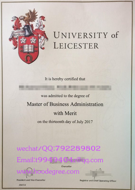 英国莱斯特大学硕士毕业证University of Leicester degree certificate