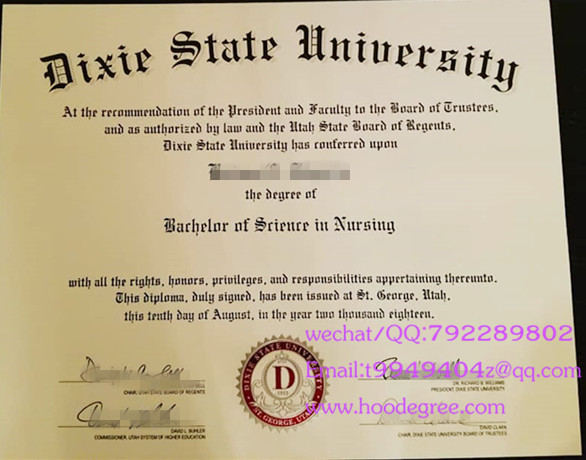 犹他迪仕州立大学毕业证Dixie State University degree certificate