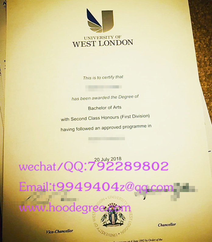 university of west london degree certificate production
