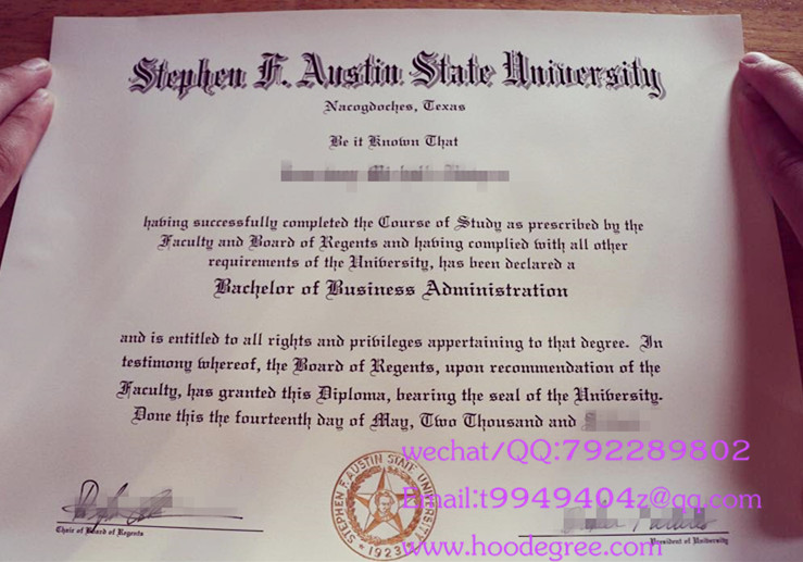 美国史蒂夫奥斯丁州立大学毕业证stephen f.austin state university diploma
