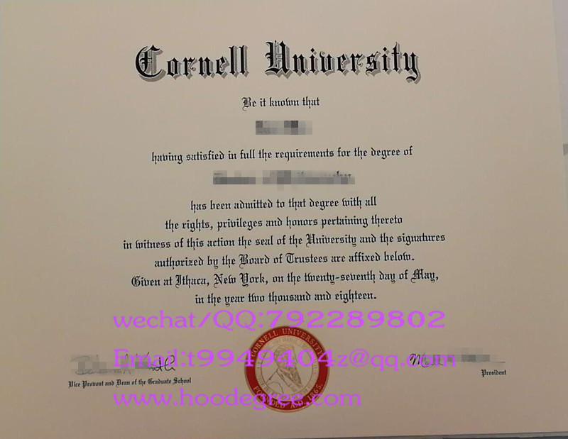 美国康奈尔大学毕业证2018 Cornell University degree certificate