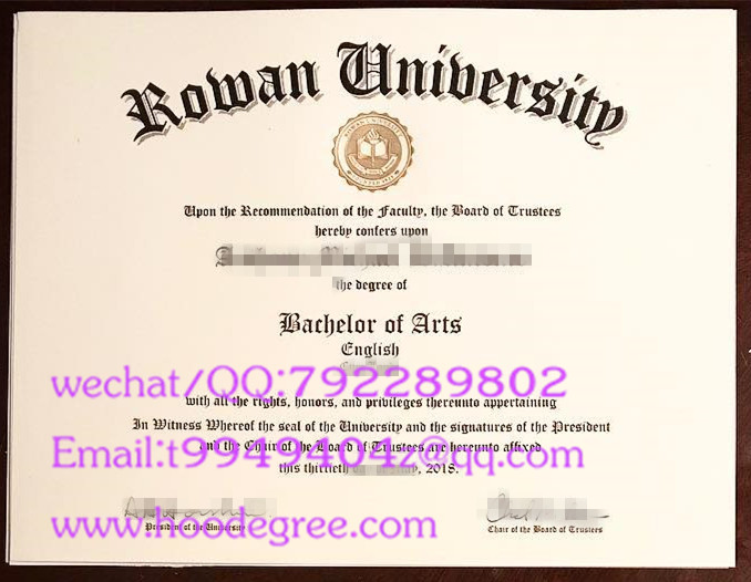 rowan university diploma罗文大学毕业证书