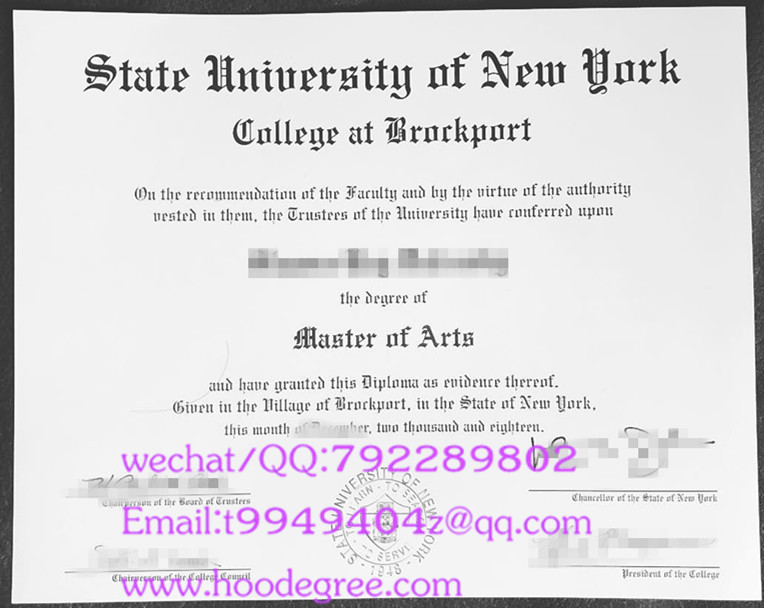State University of New York graduation certificate纽约州立大学毕业证书