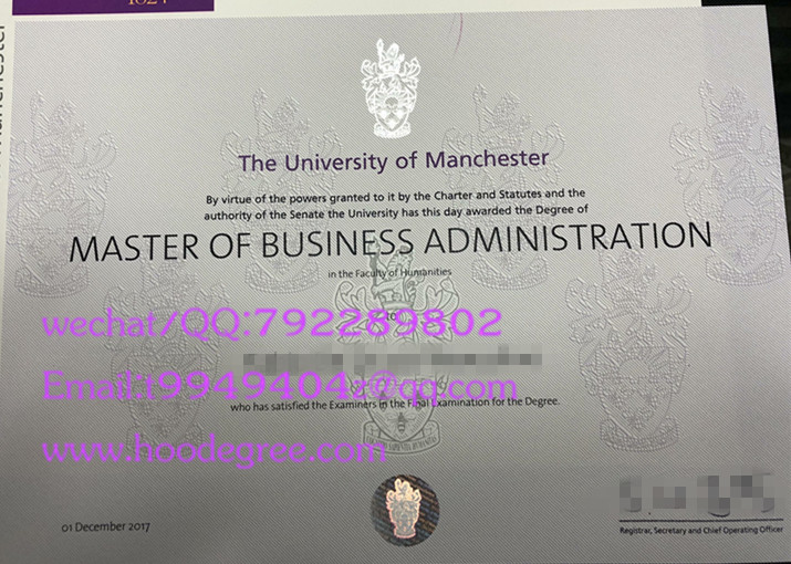the university of manchester degree certificate英国曼彻斯特大学毕业证书