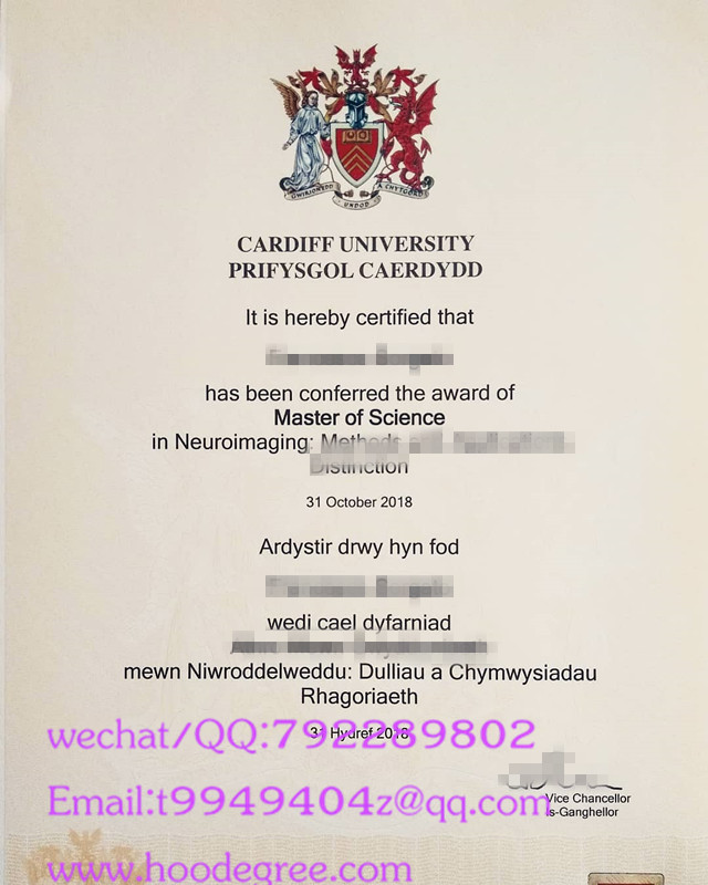 cardiff university degree certificate卡迪夫大学毕业证书