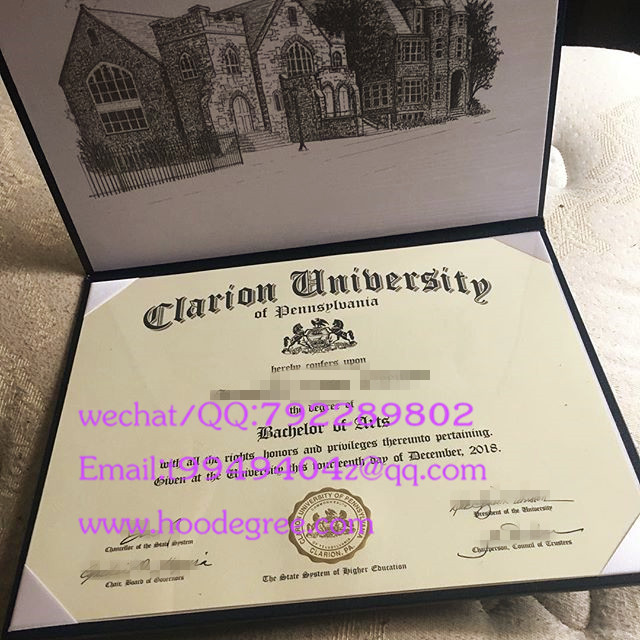 clarion university degree certificate宾州克莱瑞恩大学毕业证书