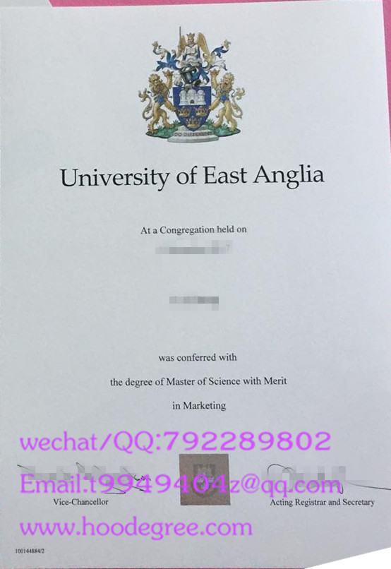 university of east anglia graduation certificate东安格利亚大学毕业证书