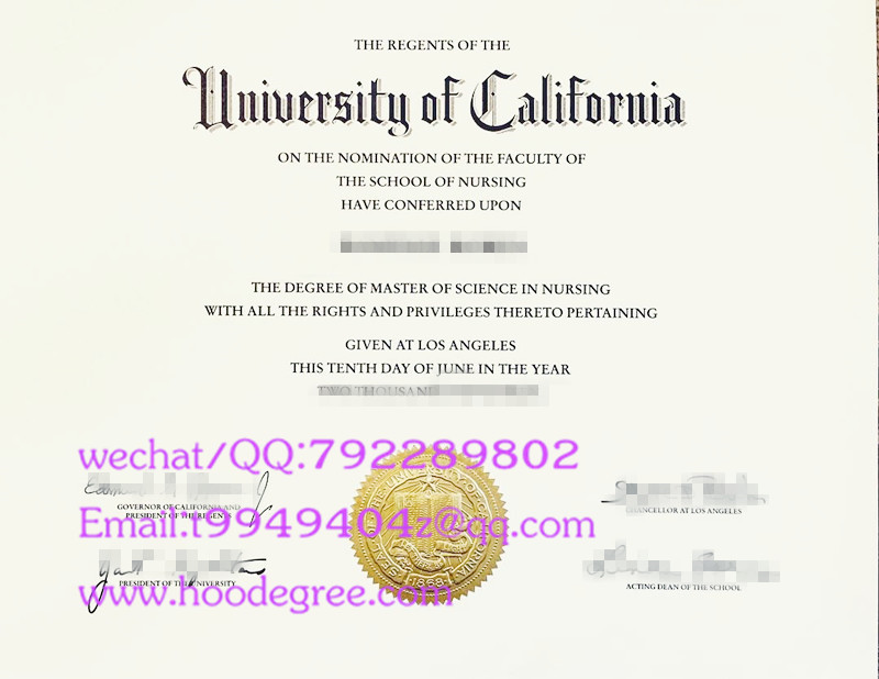 加州大学洛杉矶分校毕业证书