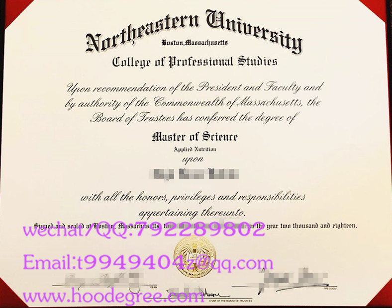 northeastern university graduation certificate美国东北大学毕业证书