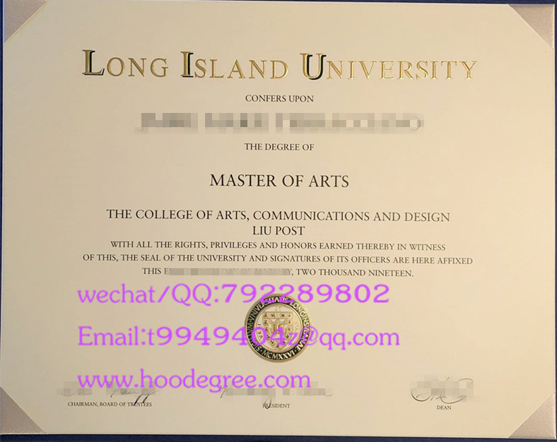 Long Island University graduation certificate长岛大学2019毕业证书