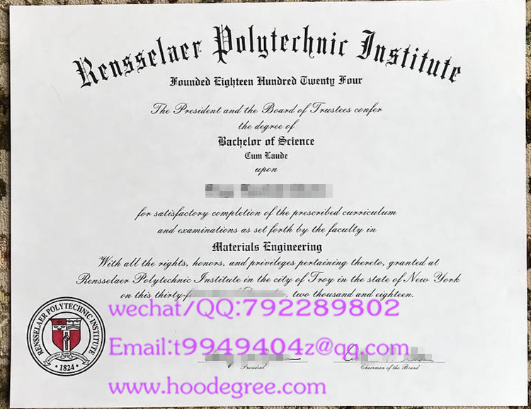 Rensselaer Polytechnic Institute degree certificate伦斯勒理工大学毕业证书