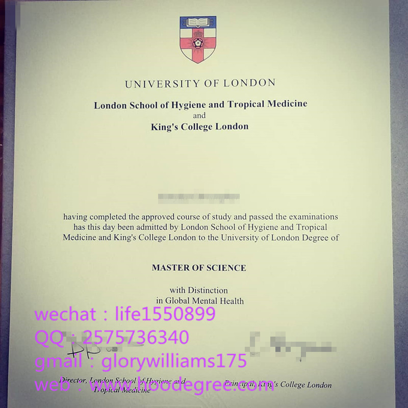 degree certificate from University of London伦敦大学证书