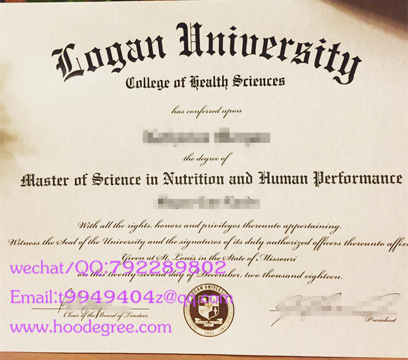 Logan University degree certificate美国洛根大学毕业证书