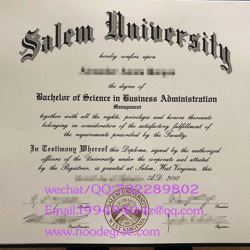 salem university degree certificate美国塞勒姆州立大学毕业证书