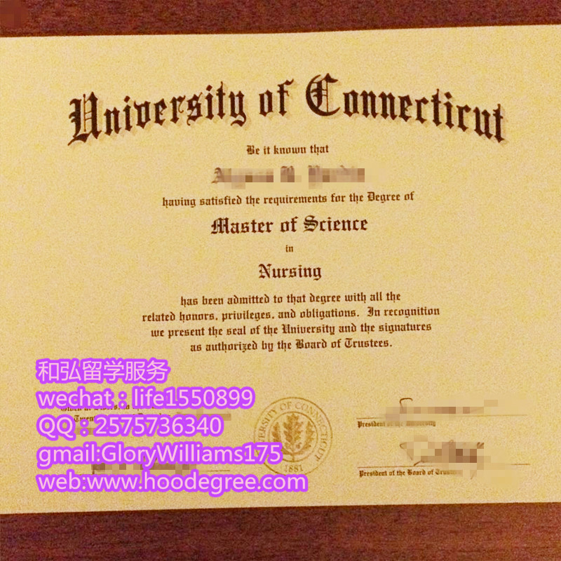 diploma from University of Connecticut康涅狄格大学毕业证
