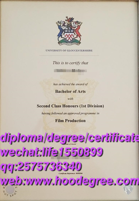 diploma from University of Gloucestershire英国格鲁斯特大学毕业证书