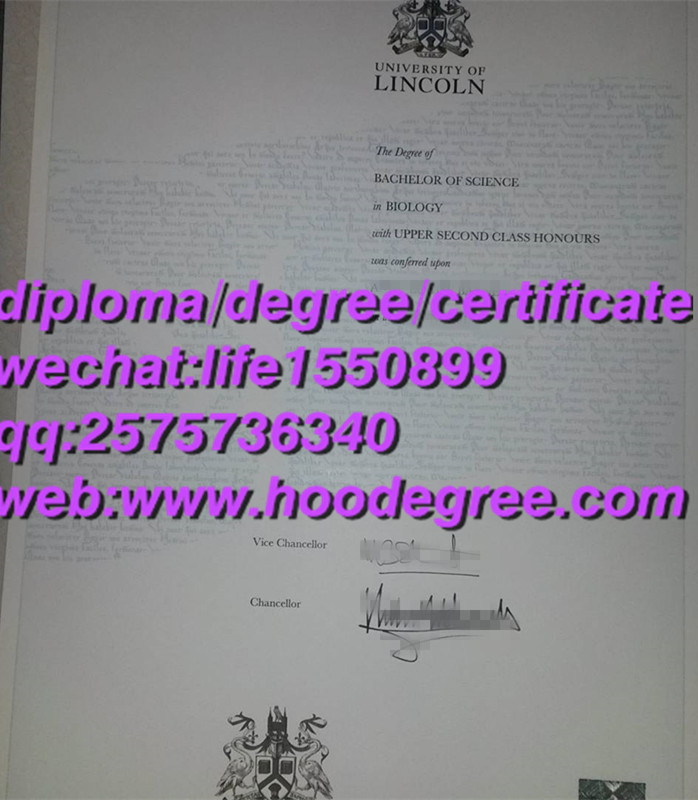diploma from University of Lincoln林肯大学毕业证书
