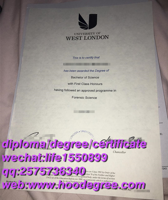 diploma from University of West London西伦敦大学毕业证书