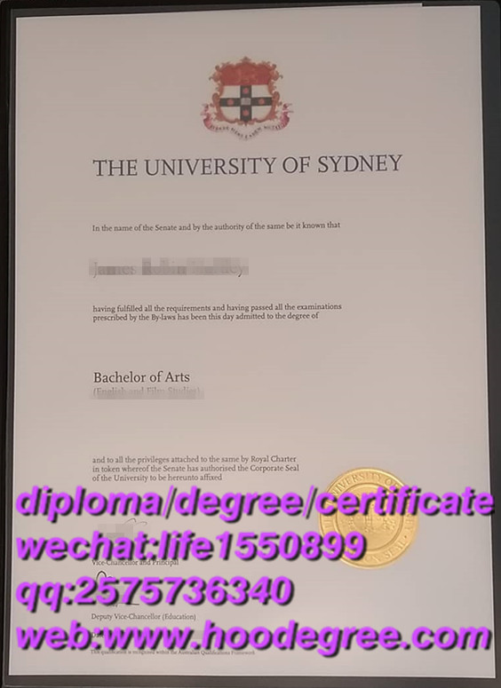 diploma from The University of Sydney悉尼大学毕业证书